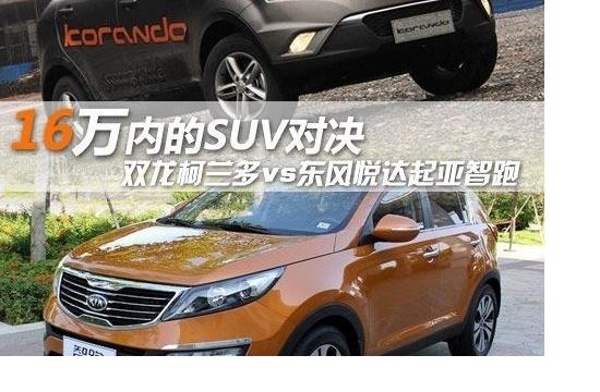 16萬內的SUV對決  雙龍柯蘭多VS起亞智跑