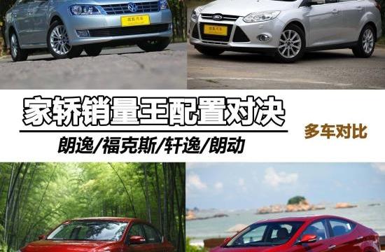 家轎銷量王配置對決 朗逸/??怂?朗動等