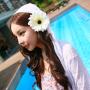 婀娜胸線粉面桃腮的“花”姑娘