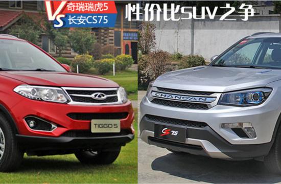 性價(jià)比SUV之爭 長安CS75對比奇瑞瑞虎5